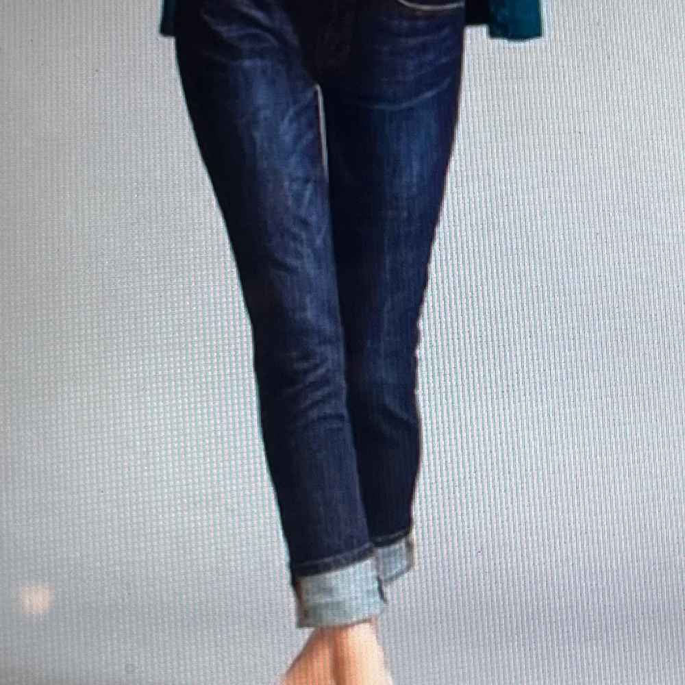 CAbi High Rise Straight Denim Jeans